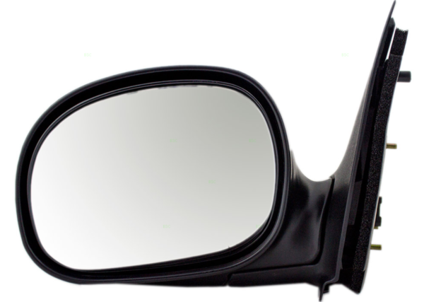 97-02 Ford F150 Pickup Manual Mirror Chrome Contour Type LH To 2/11/02 97-02 Ford F250 Pickup Light Duty To
