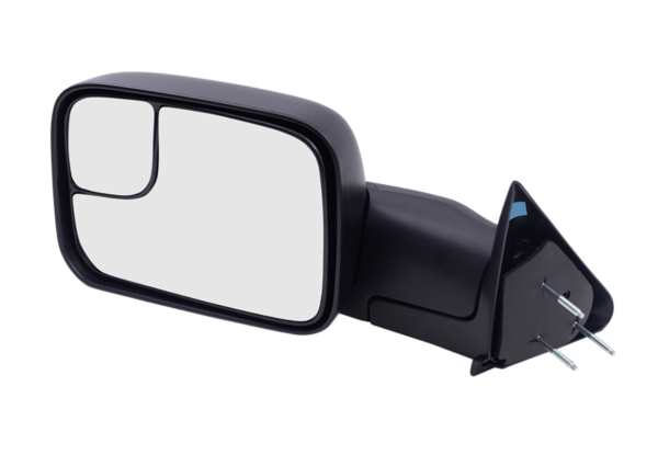 94-01 Dodge 1500 Pickup Manual Mirror Textured Black 7X10 Flip-Up Trailer Tow LH Original Arm Design 94-02
